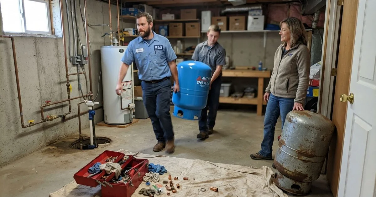 Pressure tank replacement: warning signs and what to expect